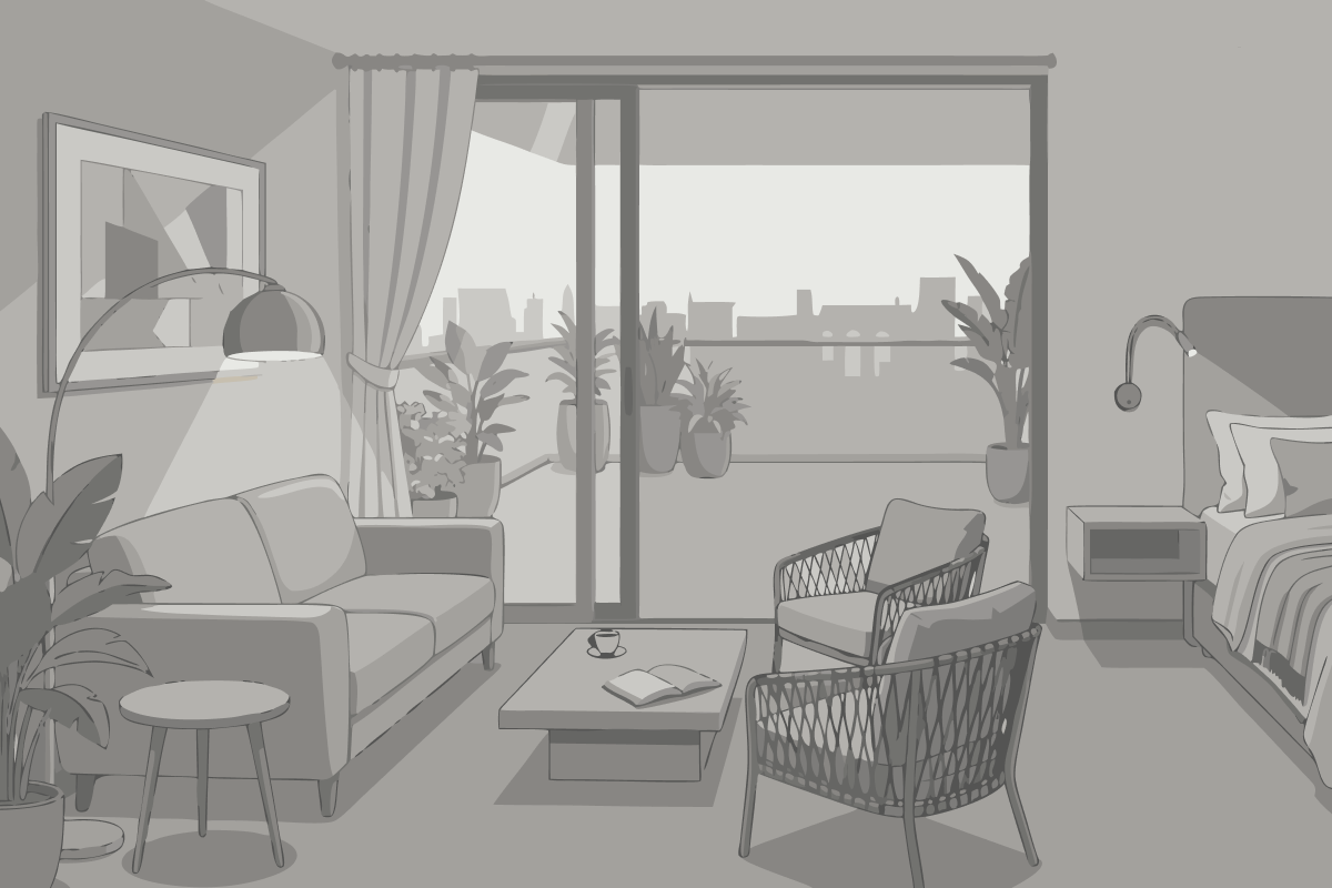 Doppel- oder Zweibettzimmer